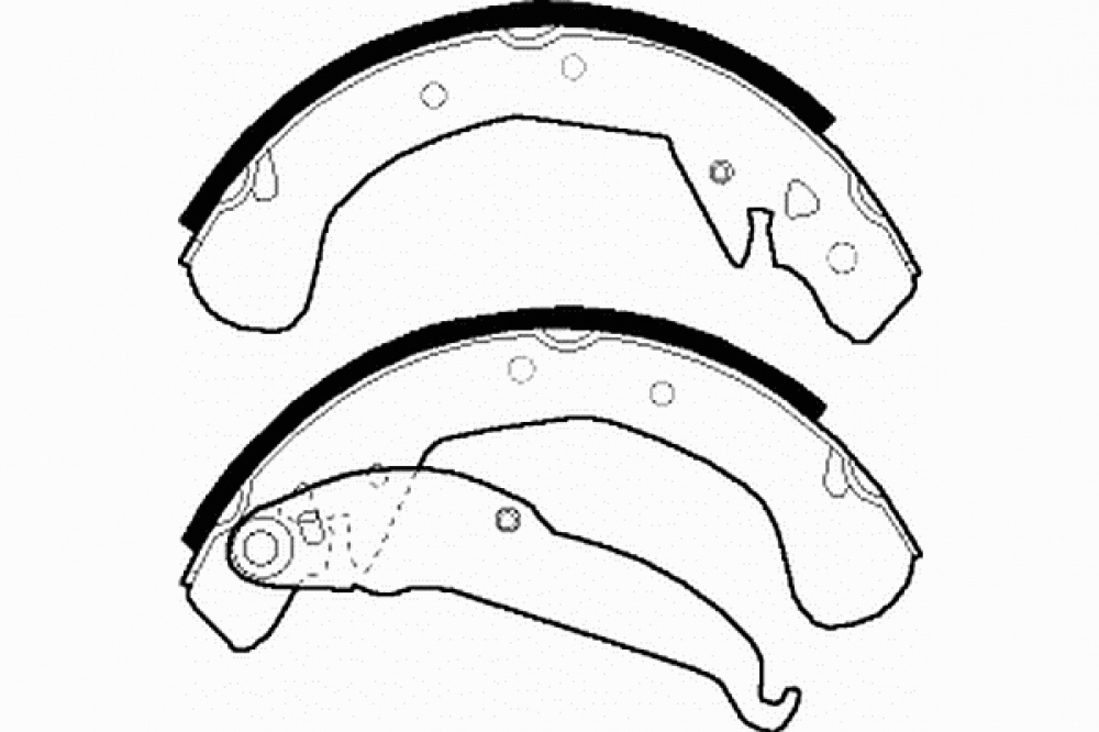 Set saboti frana spate Opel Astra G producator STARLINE